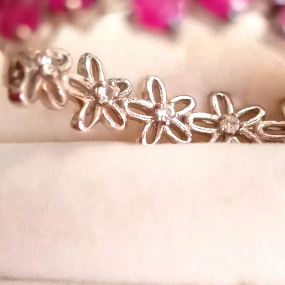 AFRICAN RUBY, CAMBODIAN ZIRCON INSIDE OUT EARRINGS - Picture 9 of 9